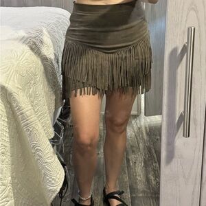 Altar’d State fringe skirt